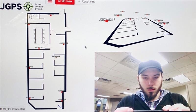 Streaming our indoor GPS demo.